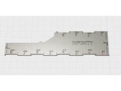 Infinity Measuring Template 3D Print Model