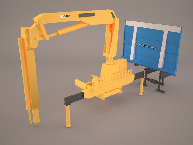 High Lift On Trailer Chassis 3D Model