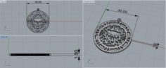 Lion pendant 3D Model