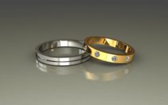 Wedding rings 3D 0026 3D Model
