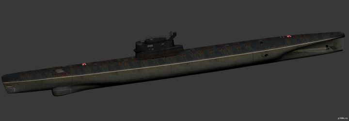 Whiskey-class submarine 3D Model