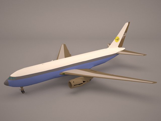 Boeing 767-8i Lufthansa 3D Model