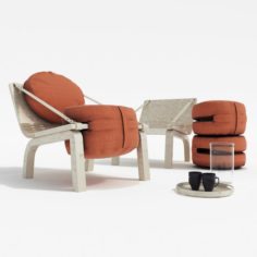 Dango armchair 3D Model