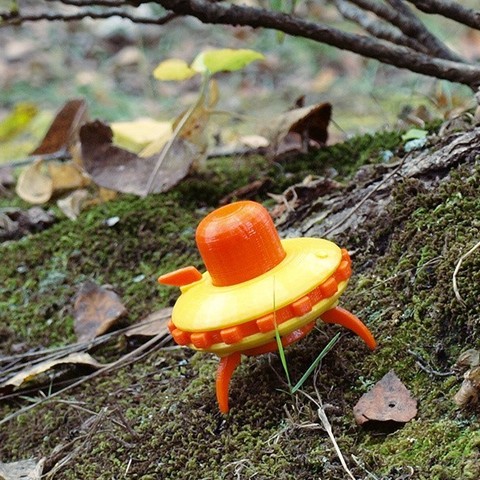 Little UFO (basic) 3D Print Model - 3DHunt.co