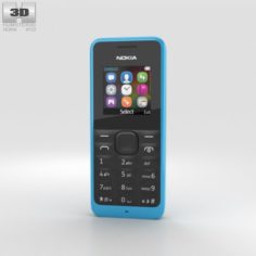 Nokia 105 Cyan 3D Model