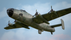 Handley Page Halifax Mk III Bomber 3D Model