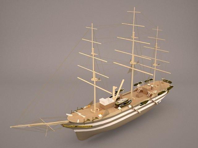 Belfaster Boat 3D Model