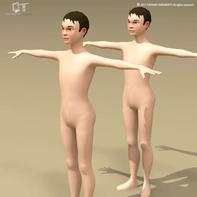 Stylized boy 3D Model
