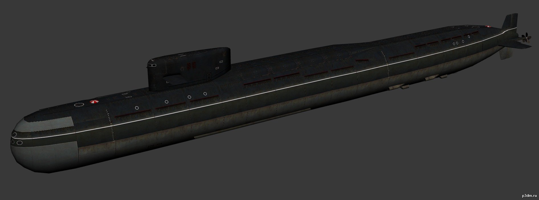 Yankee-class submarine 3D Model