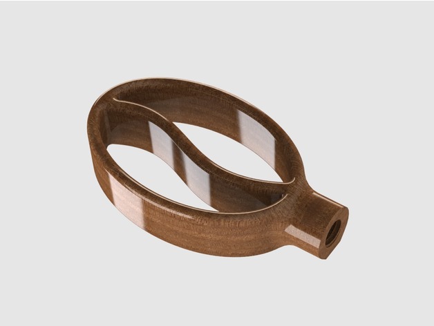 Tap Handle – Coffee Bean (3/8″-16 Thread) 3D Print Model