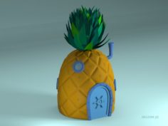 Pineapple SpongeBob 3D Model