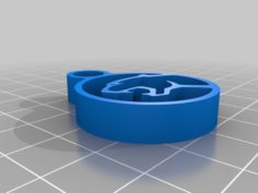 Cougar Keychain 3D Print Model