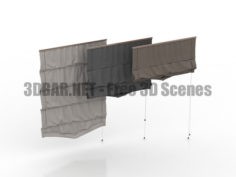 Roman curtain set 3D Collection