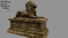 Lion statue 3D Model
