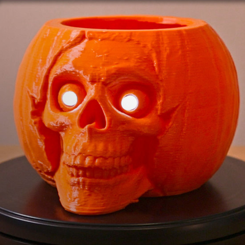 Pumpkin Skull Remix 3D Print Model