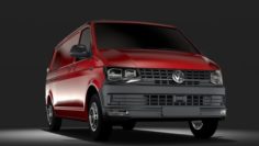 Volkswagen Transporter Van L2H1 T6 2017 3D Model