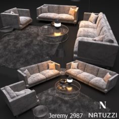 Sofa NATUZZI Jeremy 2987 3D Model