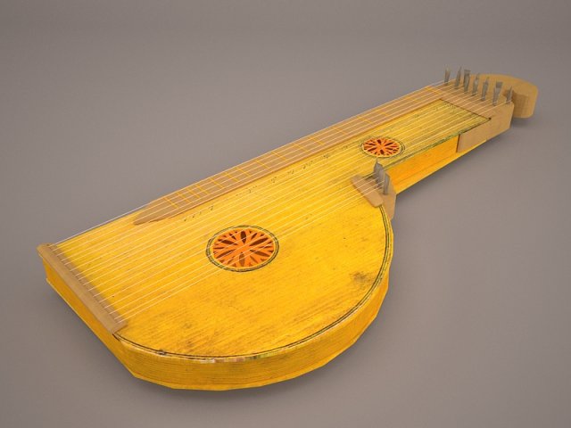 ZITHER 3D Model