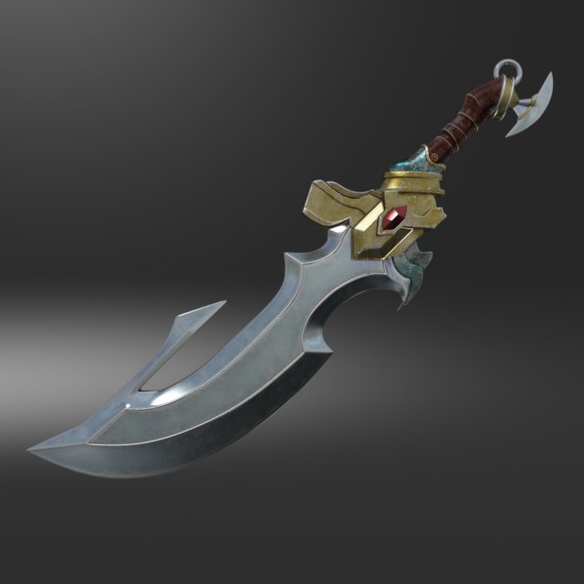 Fantasy sword4 3D Model