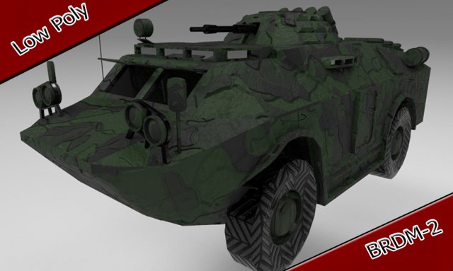 BRDM-2 Free 3D Model