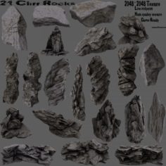 Cliff rocks 3D Model