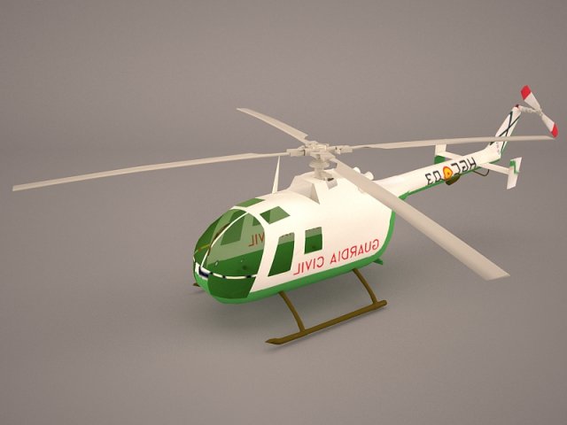 MBB BO-105M 3D Model