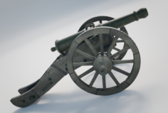 Field Cannon 3D Model