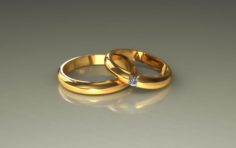 Wedding rings 3d 0003 3D Model