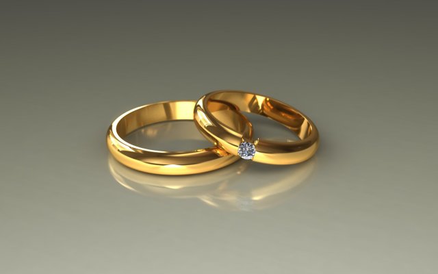 Wedding rings 3d 0003 3D Model