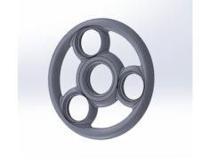 Spinner Round 3D Print Model