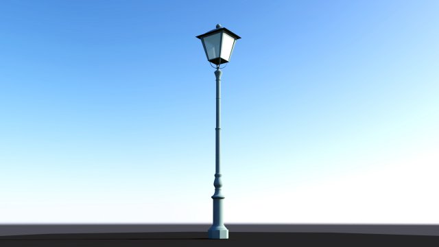 Road Light low poly Free 3D Model