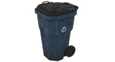 Garbage Container 1 Textured Old 3D Model