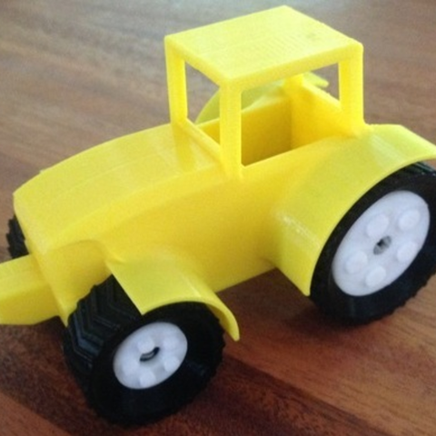 Snap Together Farm Tractor – minor mods 3D Print Model