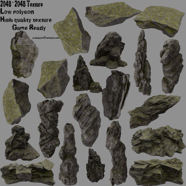 Forest rock 3D Model