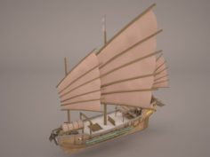 Junk Ship 3D Model