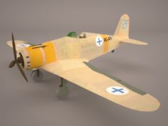 Fiat G50 – Italy Airforce 3D Model