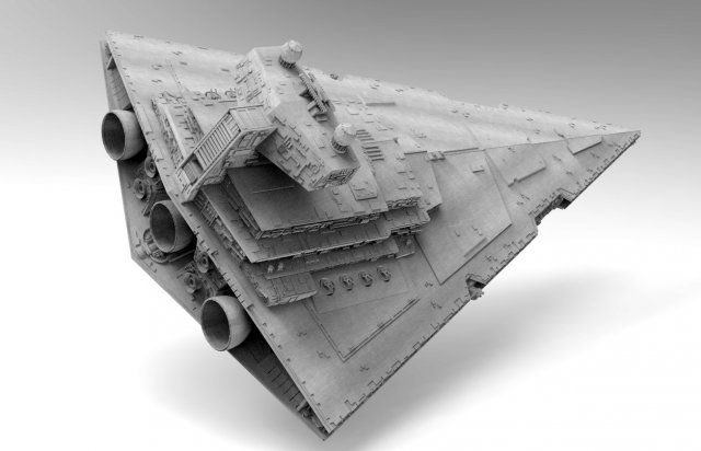 Imperial Star Destroyer StarWars – High detail level 3D Model