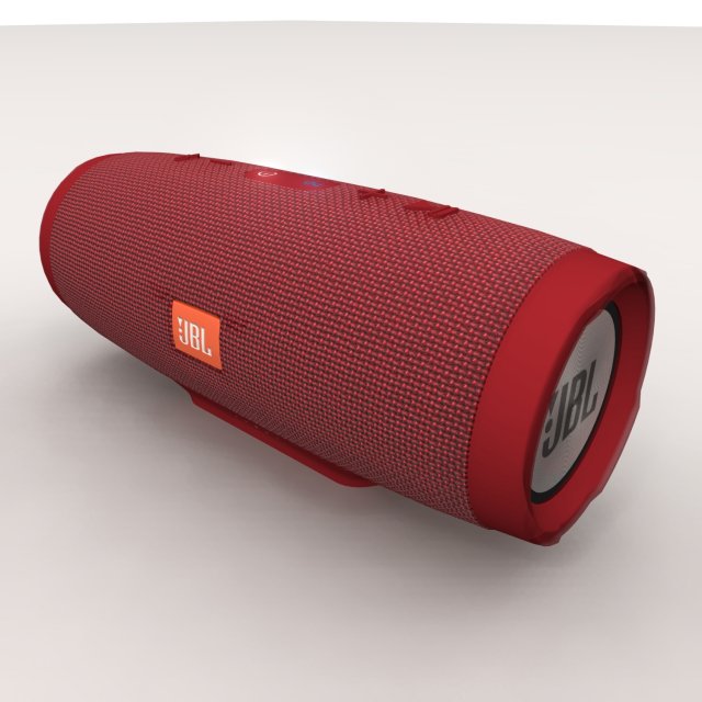 JBL Charge 3 Red Bluetooth Portable 3D Model
