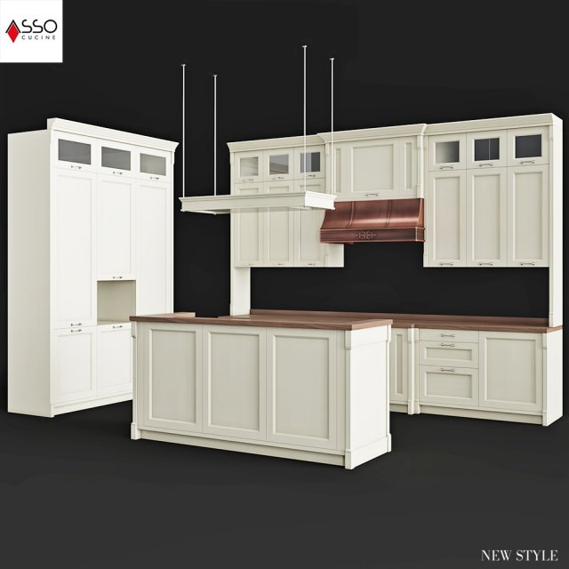 ASSO CAT NewStyle kitchen 3D Model