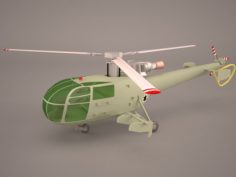 Aerospatiale Alouette III 3D Model