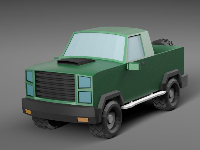 Cartoon car 3D Model