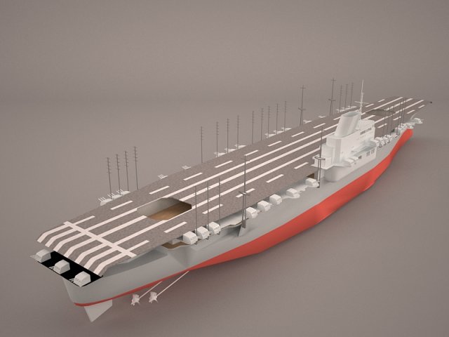 Shokaku carrier 3D Model