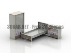 Chilek Childrens bedroom set 3D Collection
