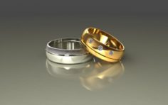 Wedding rings 3D 0018 3D Model