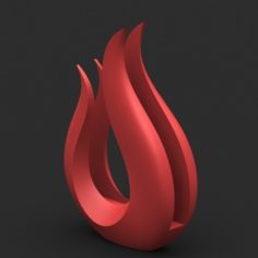 Flame Napkin holder 3D Print Model