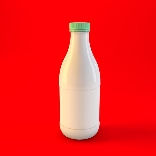 Milk bottle Free 3D Model