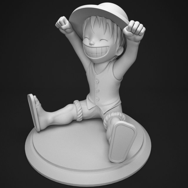 One Piece Luffy 3D Model