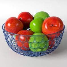 Apples in vase 3D Model
