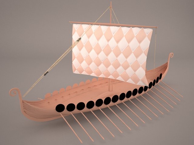 Roman Ship 1 3D Model
