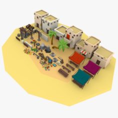 Desert City Pack 3D Model